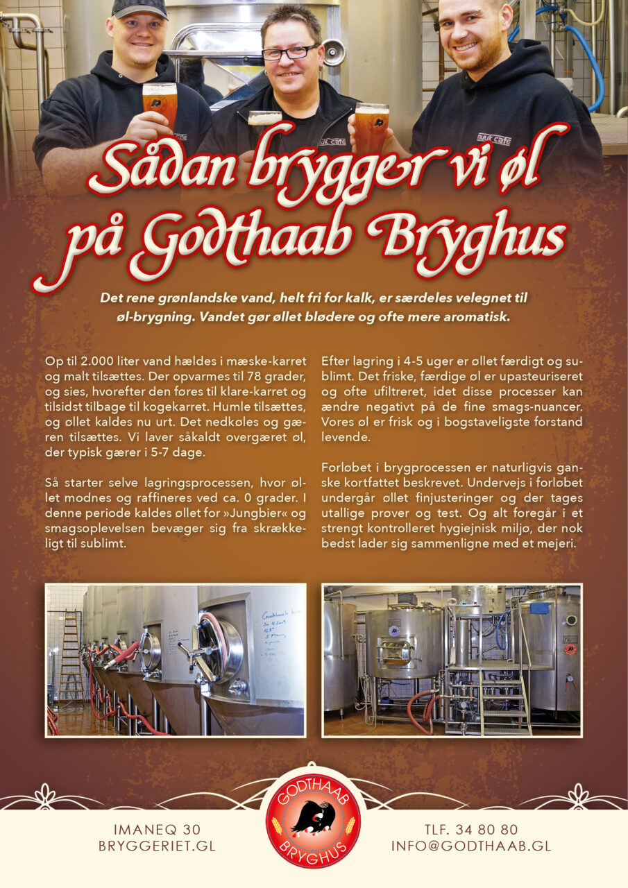 Godthaab Bryghus menukort