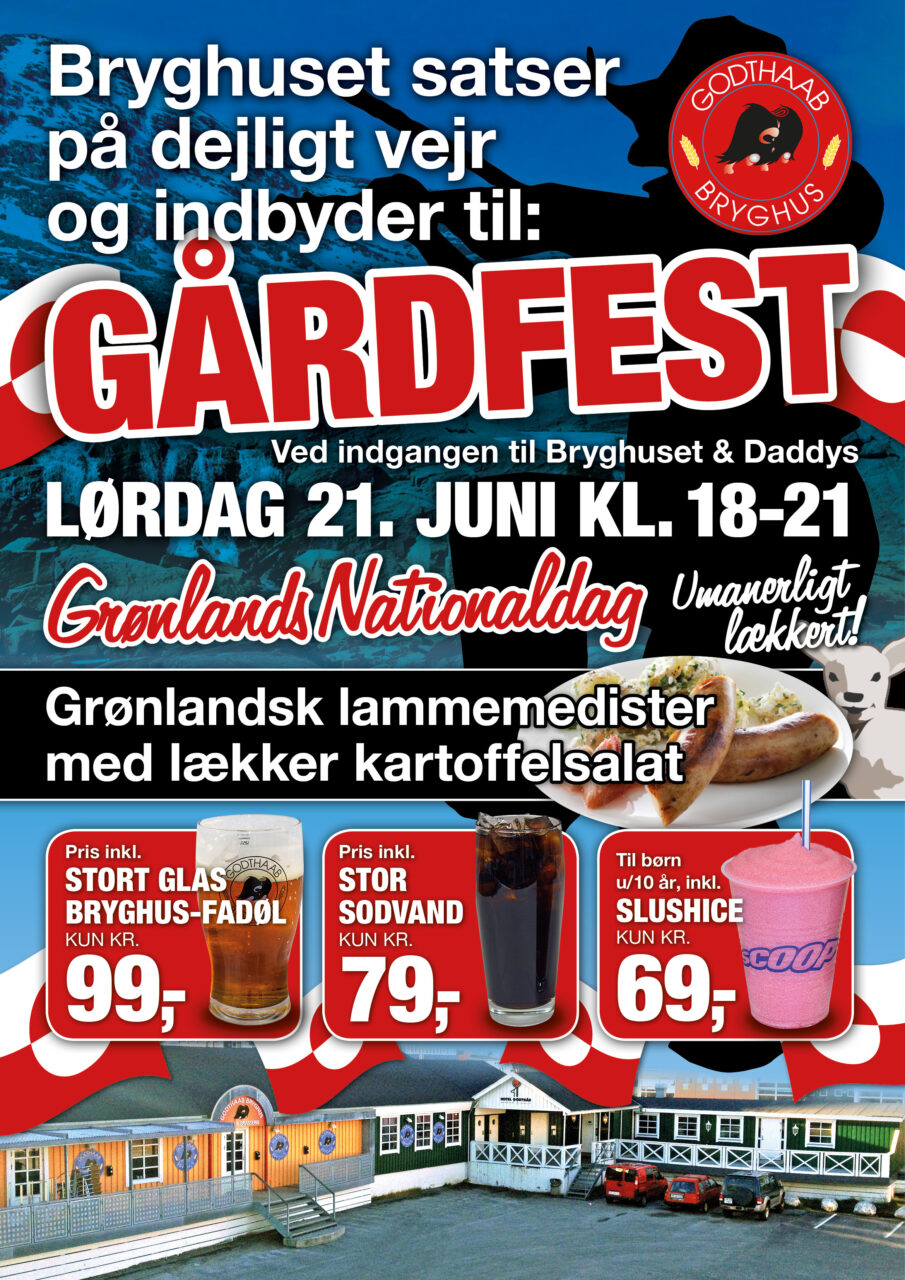 Nuuk Café nationaldag plakat
