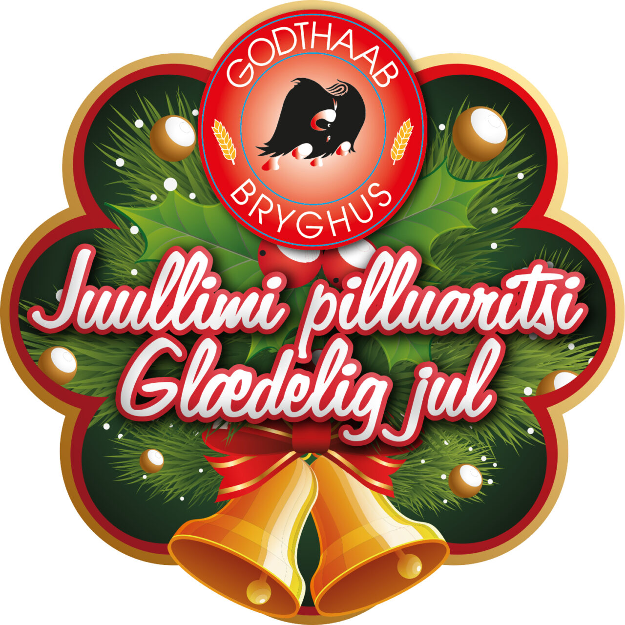 Godthaab Bryghus juleklistermærke