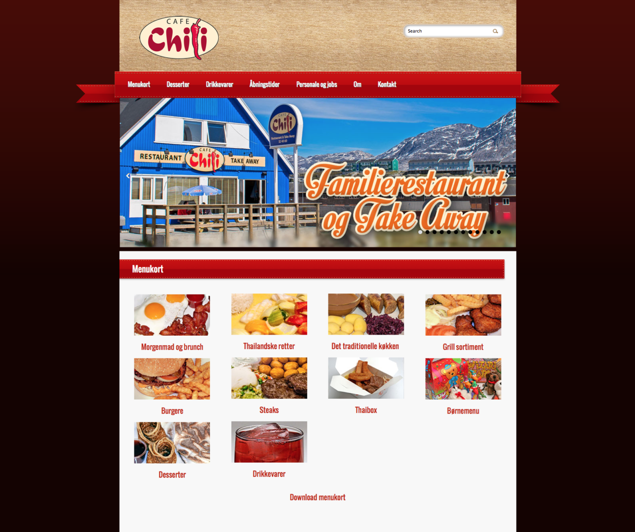 Café Chili webdesign